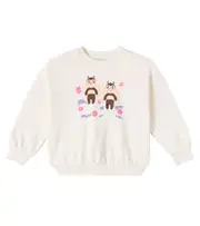 [Mini Rodini] Mini Rodini Printed cotton jersey sweatshirt Y 10/11 white