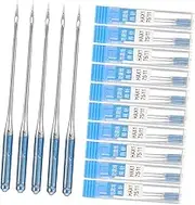HAPINARY Metal Plastic Sewing Machine Needles 10 Sets Ball Point Flat Mini Sewing Kit