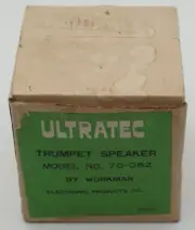 ULTRATEC By Workman Trumpet Speaker Model No. 70-082 NEW In Box