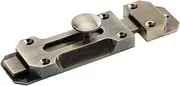 5 Inch Antique Brass Door Slide Latch Lock Antique Door Sliding Bolt Heavy Duty Gate Sliding Bolt Latch with Screws for Garden Gate Shed Door Window - Bronze