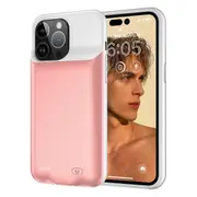 7000mAh Battery Case for iPhone 15 Pro,Rechargeable Power Bank Phone Case