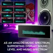 VFD Clock Sound Level Music Spectrum Indicator Dot Matrix Audio VU Meter Remote