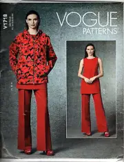 Vogue V1718 Misses 16 to 24 Jacket, Tunic and Pants Uncut Sewing Pattern
