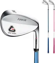 Kids Golf Sand Wedge Right Handed Golf Club with Widened Bottom (56 Degree) for Children Ages 3-12 - Golf Wedges ((Age 6-8)-Pink)
