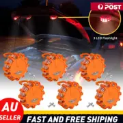 6 Pack 15 LED Road Emergency Flare Beacon Strobe Safety Warning Lights Magnetic