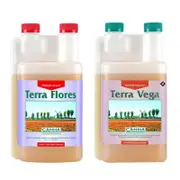 Canna Terra Vega + Flores Nutrient Set - 1L - Flowering + Big Yeild
