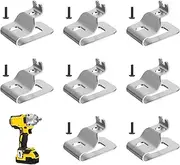 8 Pack Belt Clip Fit for Dewalt N26824, Tool Belt Clip with Screws Stainless Steel for Dewalt, Belt Clips Hook Tools for Dewalt 20v Power Tools, Drill Clip Tool Belts for Dewalt
