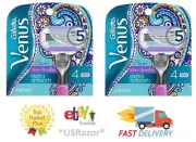 8 Gillette Venus Vera Bradley Blade Cartridge Refill Ft Swirl Embrace Razor Olay