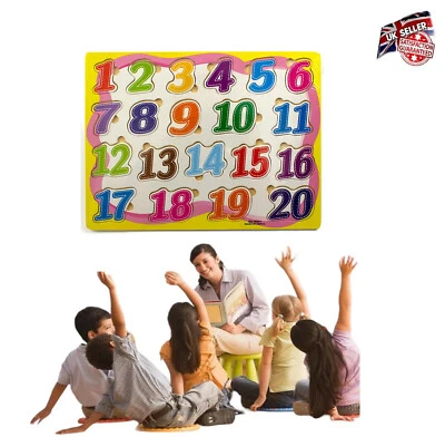 20 Pieces Puzzle Early Education Numbers 1-20 Learn as you play Age 3+