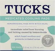 Tucks Medicated Pads / Witch Hazel Hemorrhoidal Medicated Pads 100 Count by Tucks