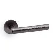 Alexander and Wilks Hammered Spitfire Lever on Round Rose