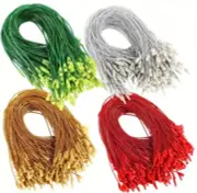 100pcs Hang Tag Cotton Rope Cords String Plastic Snap Garment Tags Label 20cm