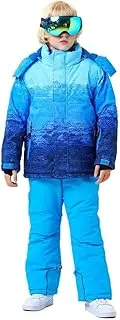 [RIUIYELE] Kid Ski Suit Children's Windproof Waterproof Skiing Set Boys Girls Winter Skiing and Snowboarding Jackets and Pants Snow Suit