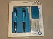 NEW NINTENDO DS ESSENTIALS KIT LITE DSi BLUE 8 PIECE ACCESSORY NIB CASE STYLUS