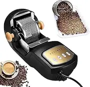 1600W Coffee Bean Roaster, 300G Coffee Bean Roasting Machine - Cooling Function + 7 Gears Temperature Adjustable, DIY Stainless Steel Rollers Baking Machine