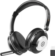 Wireless Headset with Mic for Work ,W/ Noise Cancelling Microphone ,2.4G USB Don