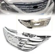 For Hyundai Sonata 2011 2012 2013 11 12 13 ABS Chrome Front Grill Grille