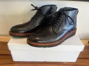 Steven Madden Admyral Black Leather Mens Boots Sz 8