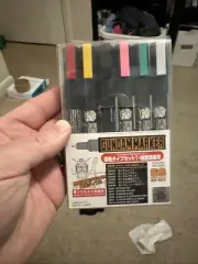 Gundam GSI Fine Edge Set Creos Marker Basic Set # GMS - 110 New 6 Markers