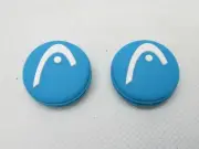 2X BLUE / WHITE HEAD "PRO DAMP" VIBRATION DAMPENERS FOR TENNIS RACQUETS
