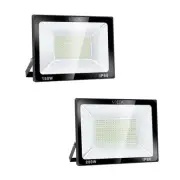SOLLA 1 Pack 200W LED Flood Light Outdoor 3000K+ 1 Pack 150W LED Flood Light ...
