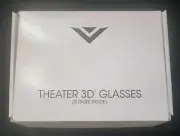 RARE! 8 NEW Authentic Original Vizio Home and Movie Theater Black 3D Glasses!
