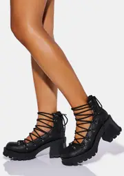 [Demonia] Platform Lace Up Heels
