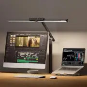 LED Desk Lamp with Clamp - HJ1BK Sunturalux Eye-Caring Clip on Lights for Home O