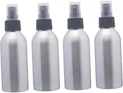 FRCOLOR 4pcs 250ml Aluminium Alloy Squirt Bottle Perfume Atomizer Mist Spray for Home Travel Leakproof Cover Detachable Nozzle