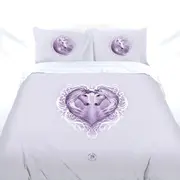 Anne Stokes White Unicorn Quilt Cover Set