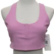 L*Space Mauve Ribbed Underdog Tank Size Large