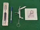 Parker Vector Metallix Roller Ball Pen Refillable MULTI UTILITY STEEL KNIFE Dad