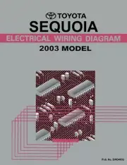 2003 Toyota Sequoia Wiring Diagrams Schematics Layout Factory OEM
