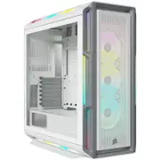 Corsair CC-9011231-WW iCUE 5000T RGB ATX Mid-Tower Case, USB-C, 160 RGB LED, Rapid Route White