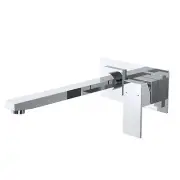 Caroma QUATRO BATH WALL MIXER 258mm Spout Reach, Loop Handle, CHROME *Aust Brand