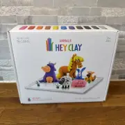 Hey Clay Modeling Animals Colorful Kids Air Dry 18 Cans Interactive NEW
