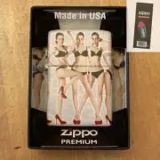 Zippo 02527 Red Shoe Girl 2023 #1 540 Color Wrap Lighter + FLINT PACK