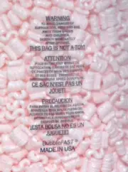 One Bag 3.5 Cubic Feet Pink Anti-Static Packing Peanuts Popcorn 100% Recycled M