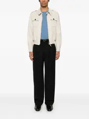 [Ralph Lauren Purple Label] Ralph Lauren Purple Label-Green Eaton Cotton Pants-Uomo 38 US