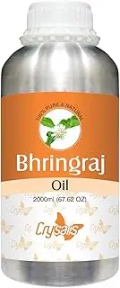 CRYSALIS Bhringraj Oil | Pure & Natural Undiluted Cold Pressed Carrier Oil - 2000ml/67.62 fl oz
