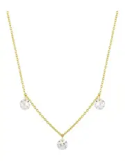 [Georgini] Mirage Ethereal White Cubic Zirconia Necklace in Gold
