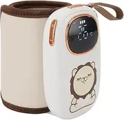 Milk Bottle Warmer, Reusable Constant Temperature Heating Sleeve, Portable USB Charging, Long Lasting Insulation for Outings, Travel, Business Trips, Built in 8000mAh Li Battery
