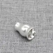 4 Sterling Silver Guru Bead Caps 925 Silver Buddhist Cone for Bracelet Necklace