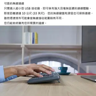 Logitech︱羅技 MK235 無線滑鼠鍵盤組【九乘九文具】有線鍵盤&滑鼠組 有線滑鼠 商務鍵盤鍵鼠組 滑鼠鍵盤