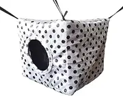 Small Animals Cube Hammock Ferret Rat Cage Hanging Bunkbed Hammocks (Grey)