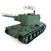 2.4G Henglong 1/16 7.0 Plastic Soviet KV-2 RTR RC Tank Model 3949 Barrel Recoil