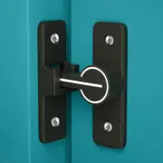 Luminous Door Latch Travel Lock for Barn Doors Garage Hasp Heavy Duty