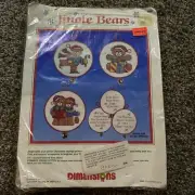 DIMENSIONS "Jingle Bears" COUNTED CROSS STITCH CHRISMAS ORNAMENTS KIT 8331