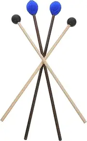ERINGOGO 2 Pairs Musical Instrument Mallets for Marimba Tongue Drum Comfortable Grip Percussion Sticks for Lightweight Portable Design Great Tone Production