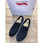 SKECHERS-232706BKGY 現貨 男款 免綁帶 直接套 運動 慢跑 休閒 健走 工作 耐久站耐久走 透氣網布